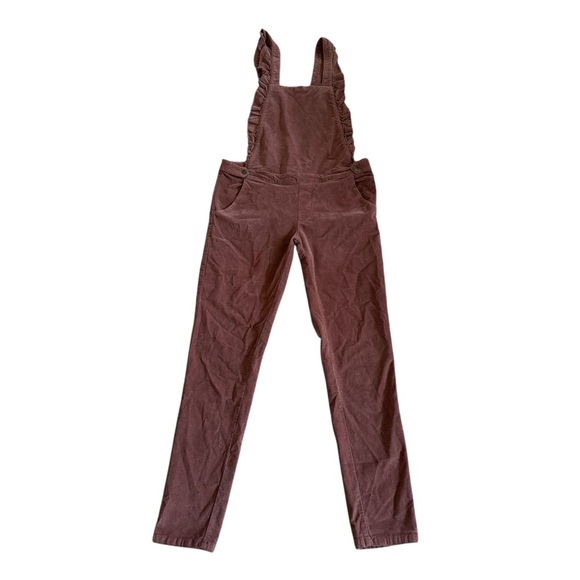 Emile et Ida Soft Corduroy Jumpsuit Mauve Dusty Rose Straight Leg L - Picture 1 of 10